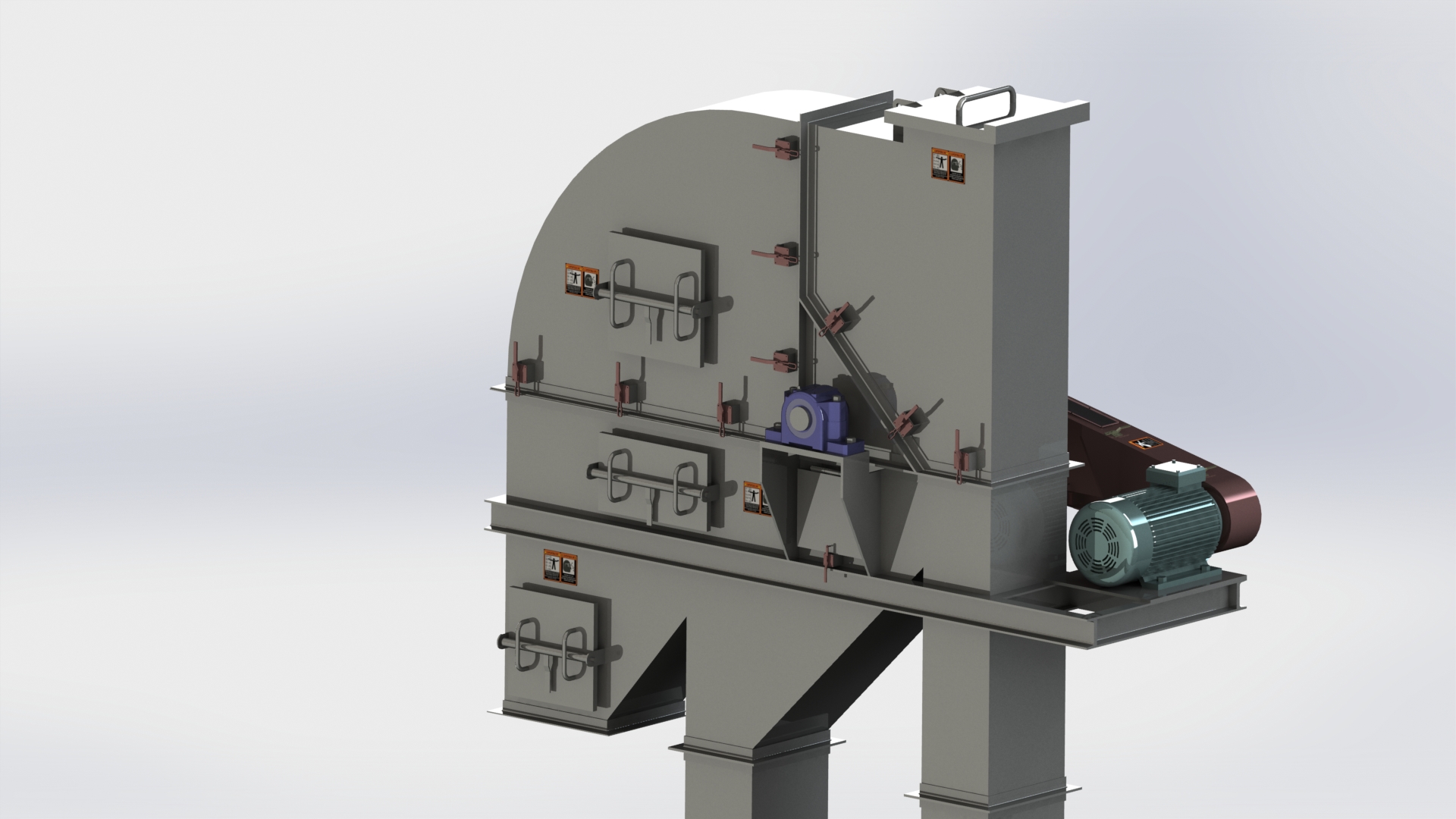 链斗升降机核心结构三维建模图纸 SOLIDWORKS设计